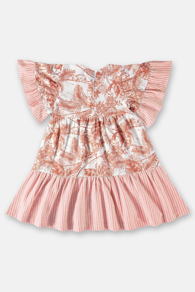 Vestido-Infantil-em-Tecido-Voil--Laranja--Up-Baby