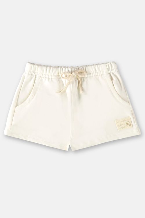 Short Nature Infantil Feminino (Off White) Up Baby