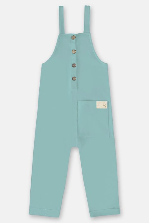 Jardineira Nature Infantil Unissex (Azul) Up Baby