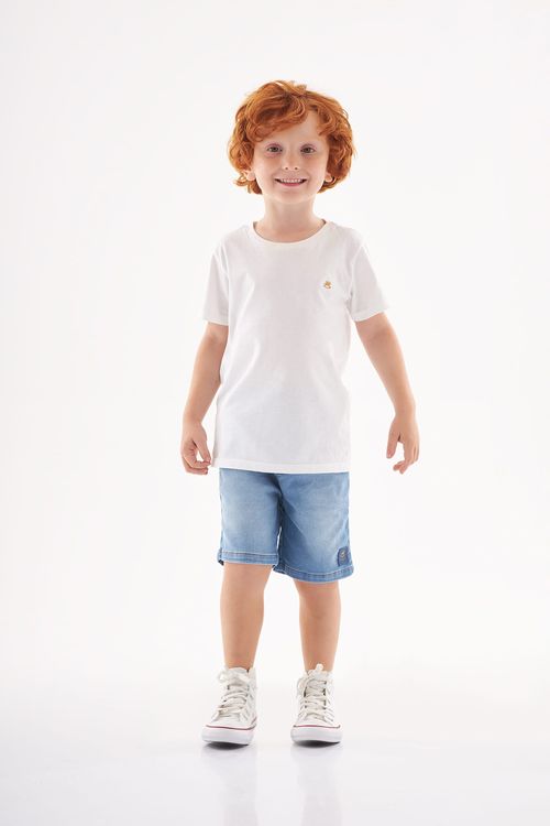 Bermuda Jeans Infantil para Menino (Azul) Up Baby