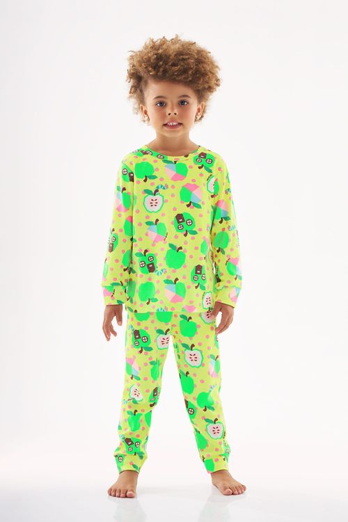 Pijama Longo Green Orchard Infantil (Verde) Up Baby