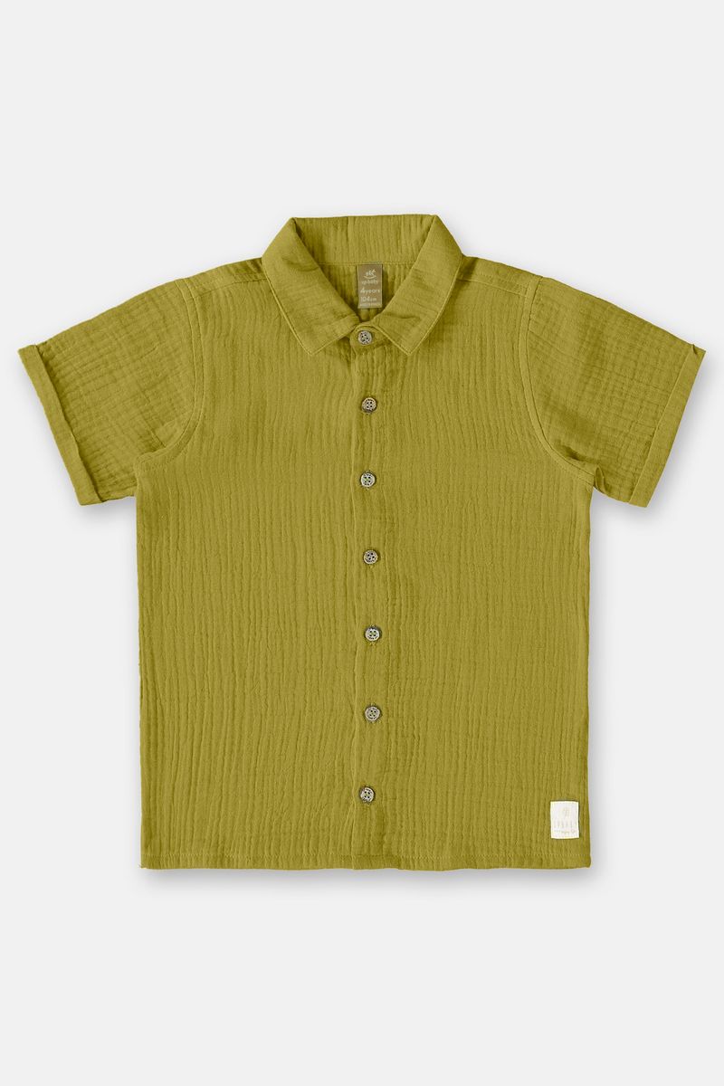 Conjunto-com-Camisa-e-Bermuda-para-Menino--Verde--Up-Baby