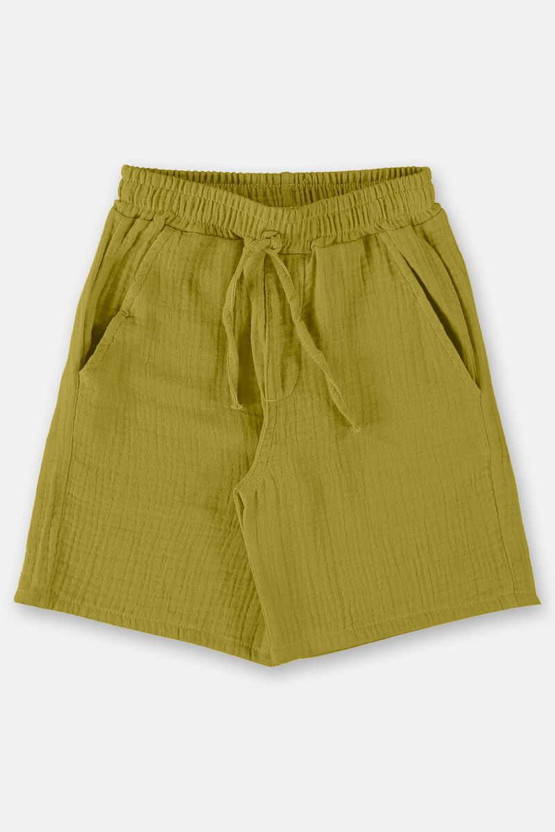 Conjunto-com-Camisa-e-Bermuda-para-Menino--Verde--Up-Baby
