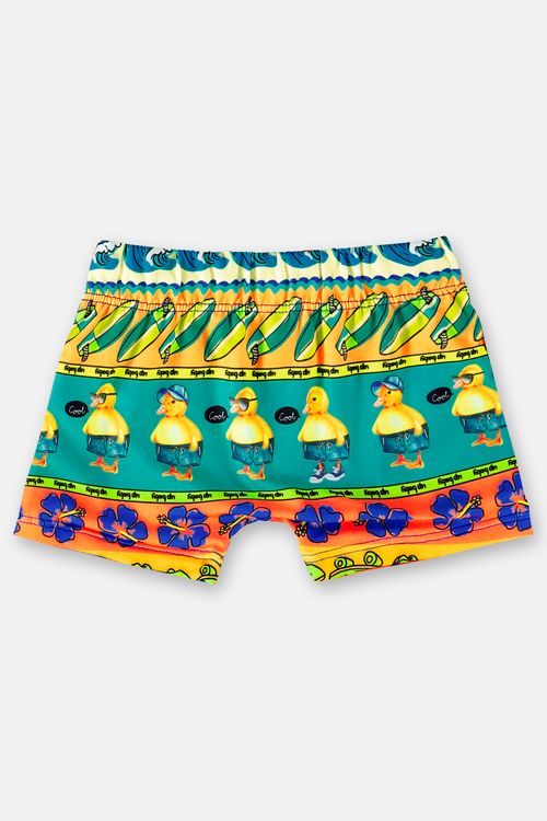 Sunga Boxer Petals and Ducks Infantil (Verde) Up Baby