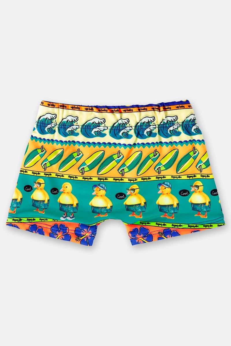 Sunga-Boxer-Petals-and-Ducks-Infantil--Verde--Up-Baby