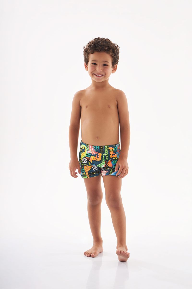 Sunga-Boxer-Jurassic-Friends-Infantil--Azul--Up-Baby