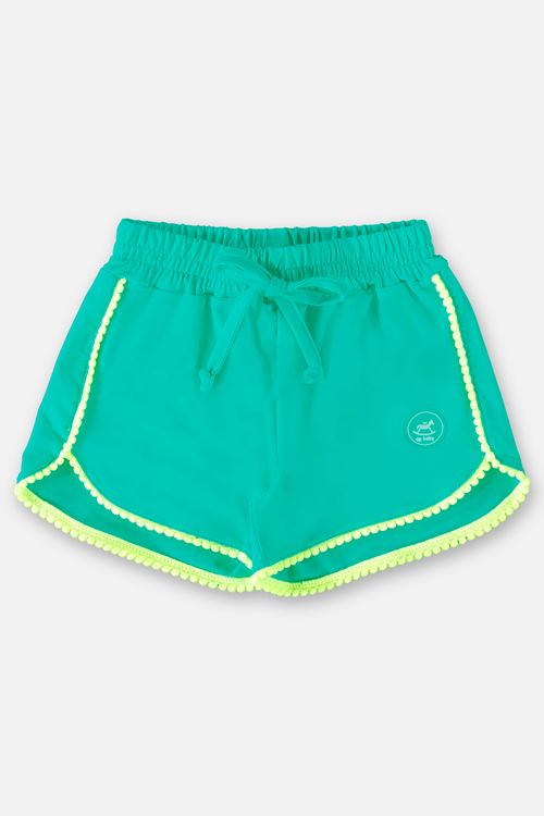 Short Infantil em Malha UV FPS+50 (Verde Neon) Up Baby