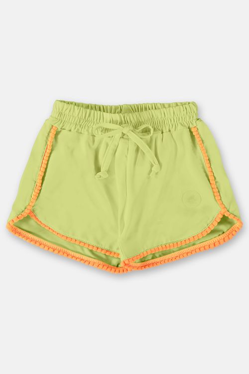 Short Infantil em Malha UV FPS+50 (Verde Neon) Up Baby