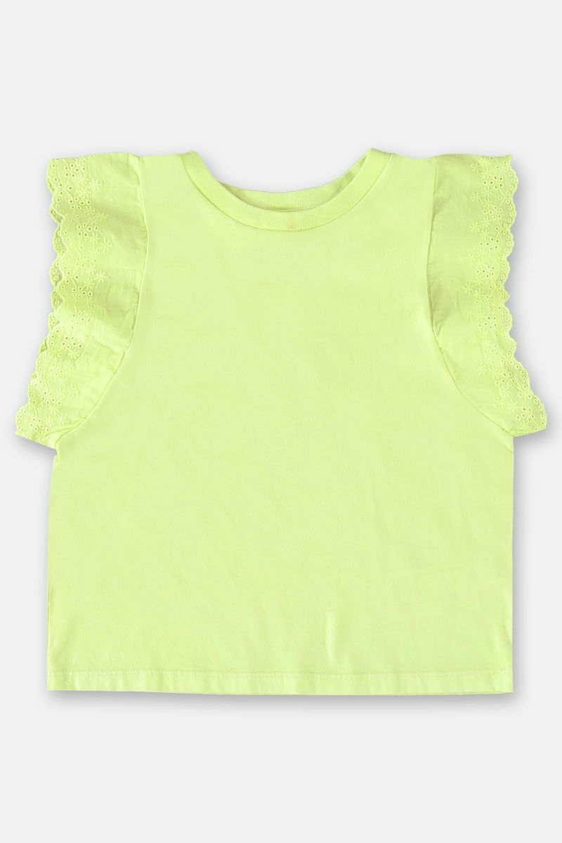 Blusa-Infantil-Basica-em-Meia-Malha--Amarelo--Up-Baby