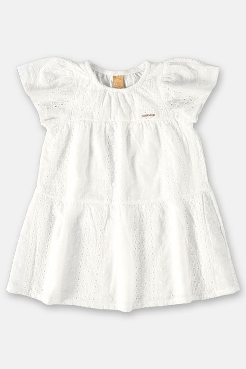 Vestido em Laise para Bebê (Branco) Up Baby