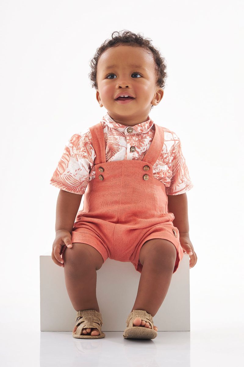 Conjunto-Jardineira-em-Linho-e-Body-Camisa-Bebe-Menino--Laranja--Up-Baby