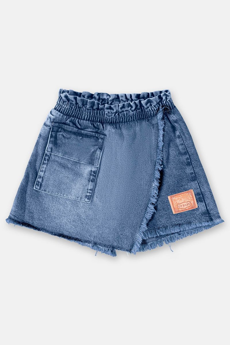 Short-Saia-Jeans-Infantil-Menina--Azul--Up-Baby
