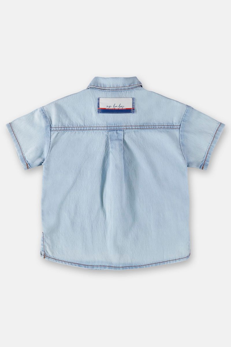Camisa-Jeans-Infantil-Masculina--Azul--Up-Baby