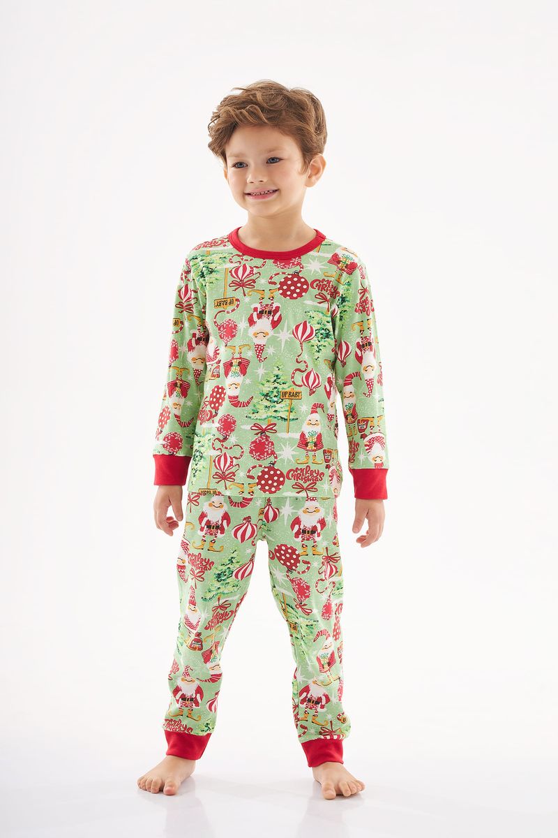 Pijama-Natalino-Unissex-Infantil--Verde--Up-Baby