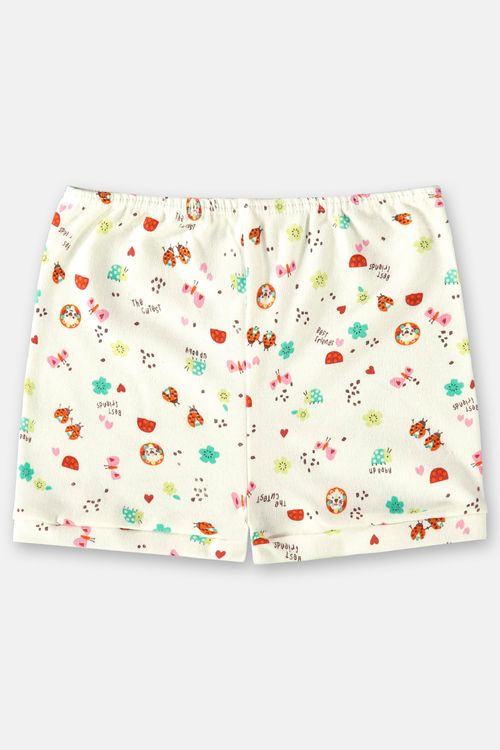 Short Essentials Bebê Menina (Off White) Up Baby