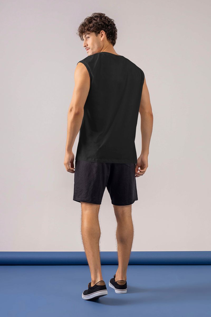Camiseta-Regata-Masculina--Preto--Just-Basic