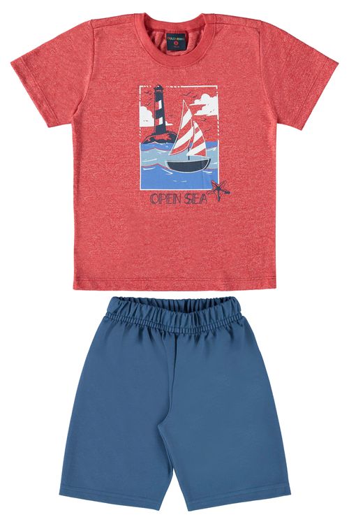 Conjunto Open Sea Infantil para Menino (Vermelho) Guloseima