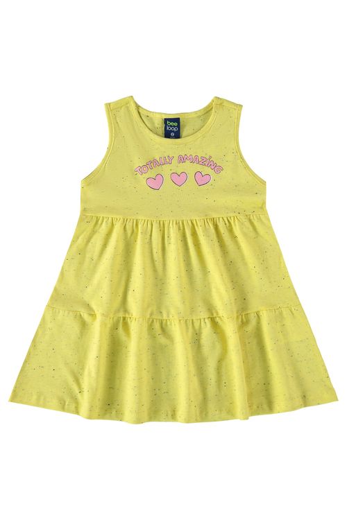 Vestido Totally Amazing para Bebê (Amarelo) Bee Loop