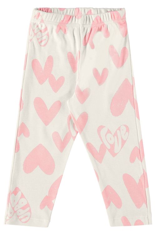 Calça para Bebê Menina em Ribana (Branco) Up Baby