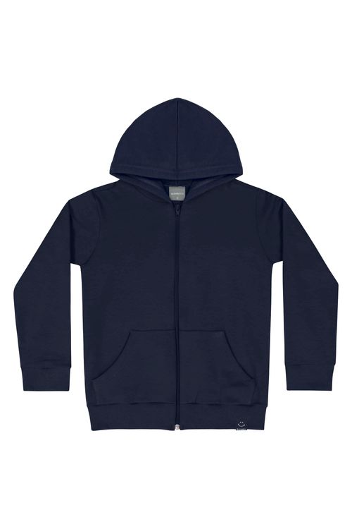 Jaqueta em Molecotton Infantil Menina (Azul Marinho) Quimby