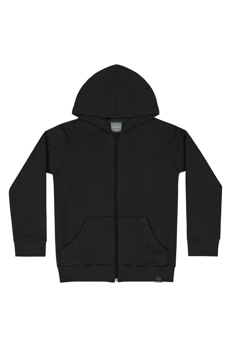 Jaqueta-em-Molecotton-Infantil-Menina--Preto--Quimby