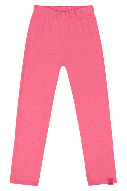 Calça Legging em Cotton Infantil Menina (Rosa Pink) Quimby