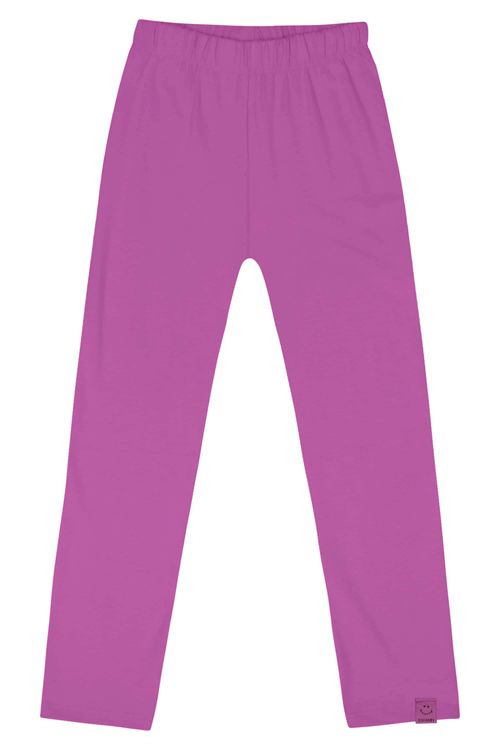 Calça Legging em Cotton Infantil Menina (Roxo) Quimby