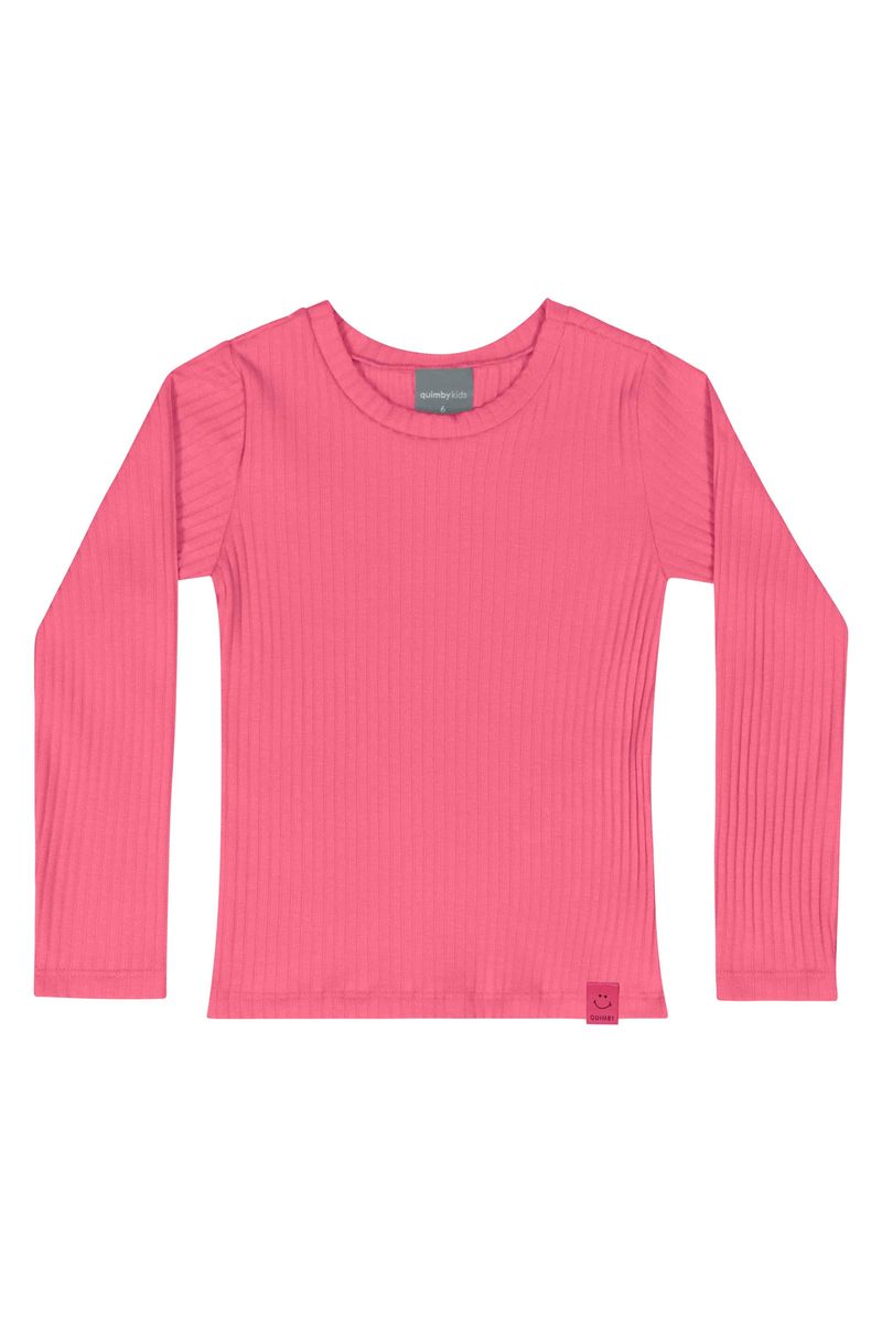 Blusa-de-Manga-Longa-Infantil-Menina--Rosa-Pink--Quimby