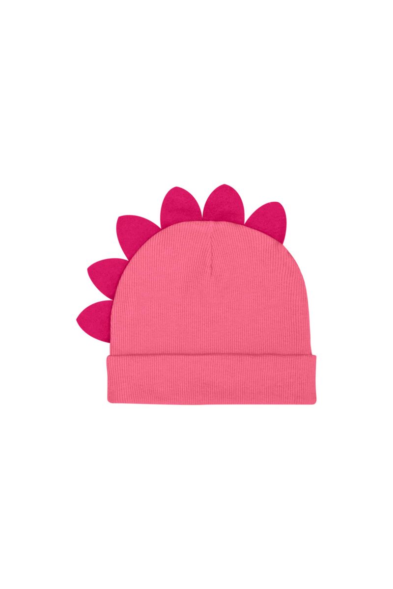 Touca-em-Ribana-Unissex-para-Bebe--Rosa-Pink--Quimby