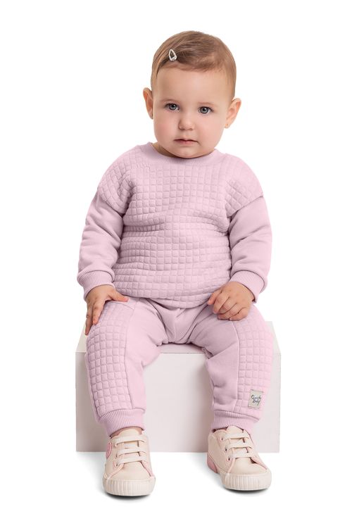 Conjunto Blusão e Calça para Bebê Menina (Roxo) Quimby