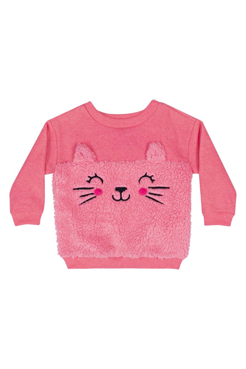 Conjunto-Blusao-e-Calca-em-Moletom-para-Bebe-Menina--Rosa-Pink--Quimby