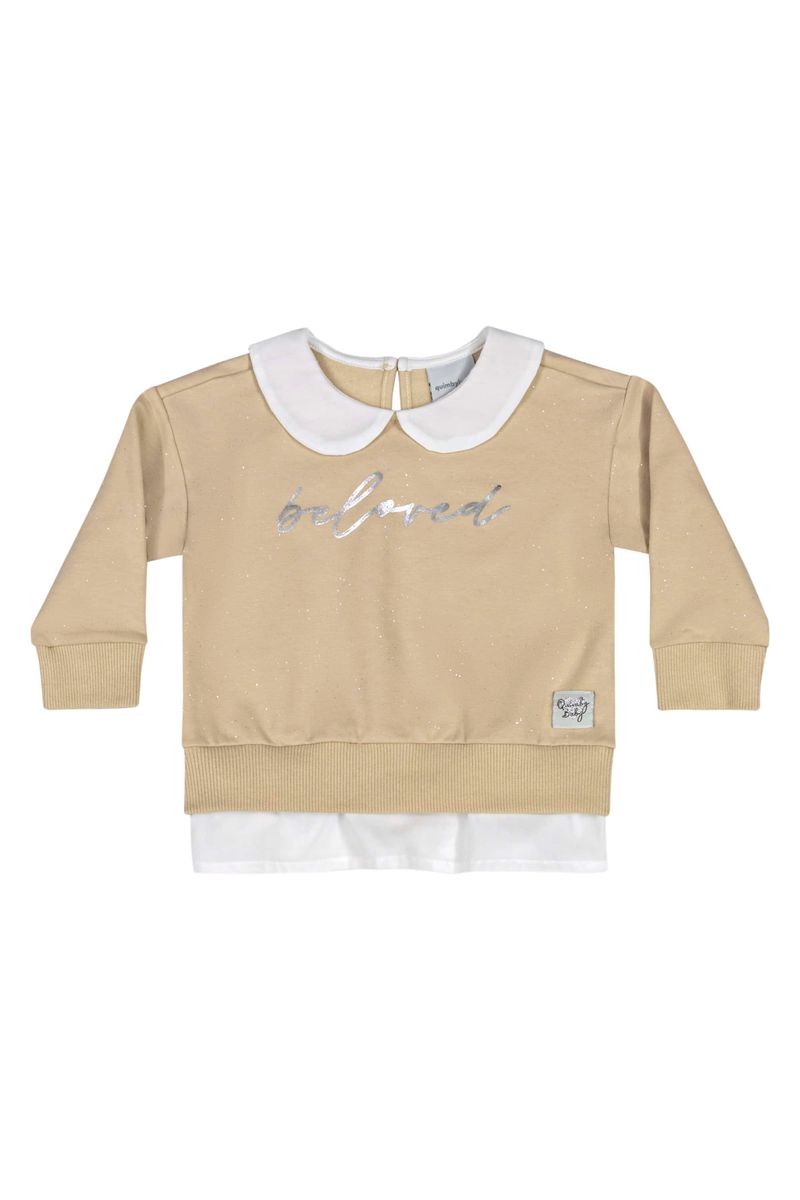 Conjunto-Blusao-e-Calca-para-Bebe-Menina--Bege--Quimby