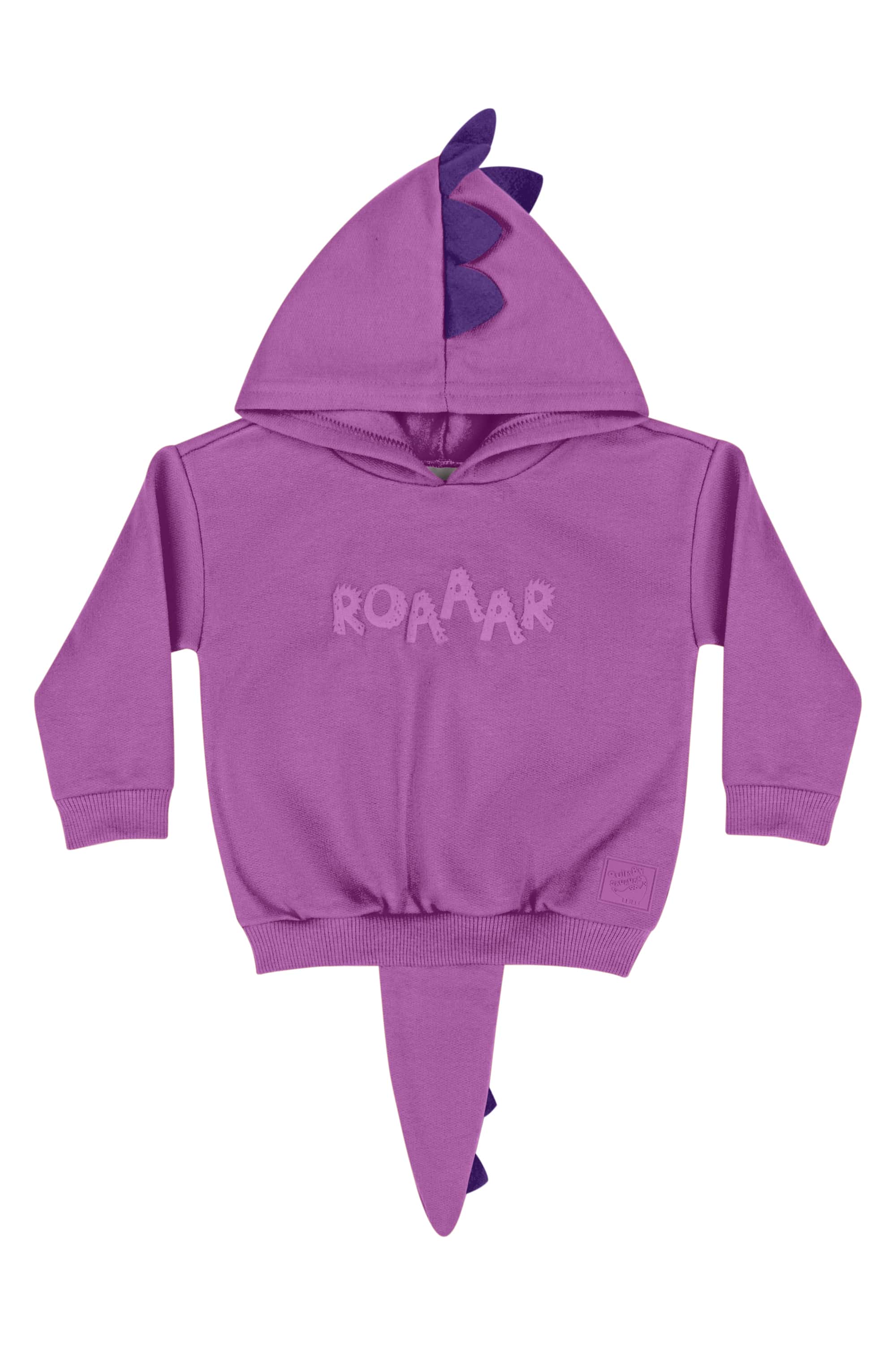 Blusão em Moletom Unissex para Bebê (Roxo) Quimby
