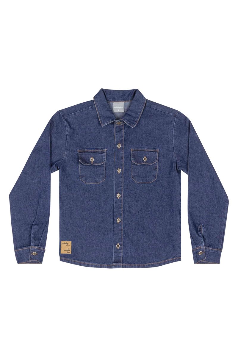 Camisa-Jeans-Infantil-Menino--Azul--Quimby