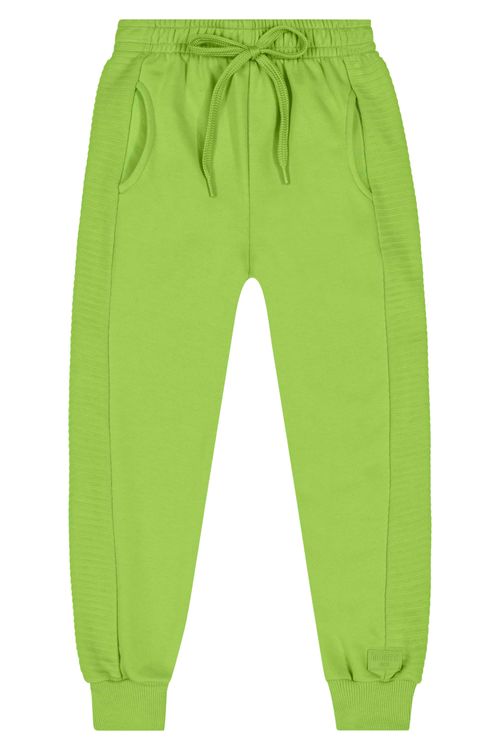 Calça Básica Infantil Unissex em Moletom (Verde) Quimby