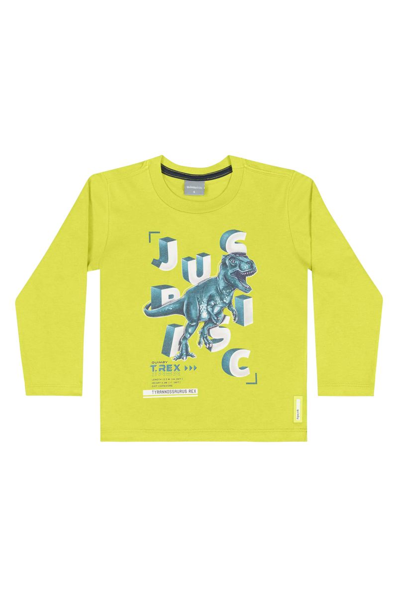 Camiseta-em-Meia-Malha-Infantil-Menino--Verde--Quimby