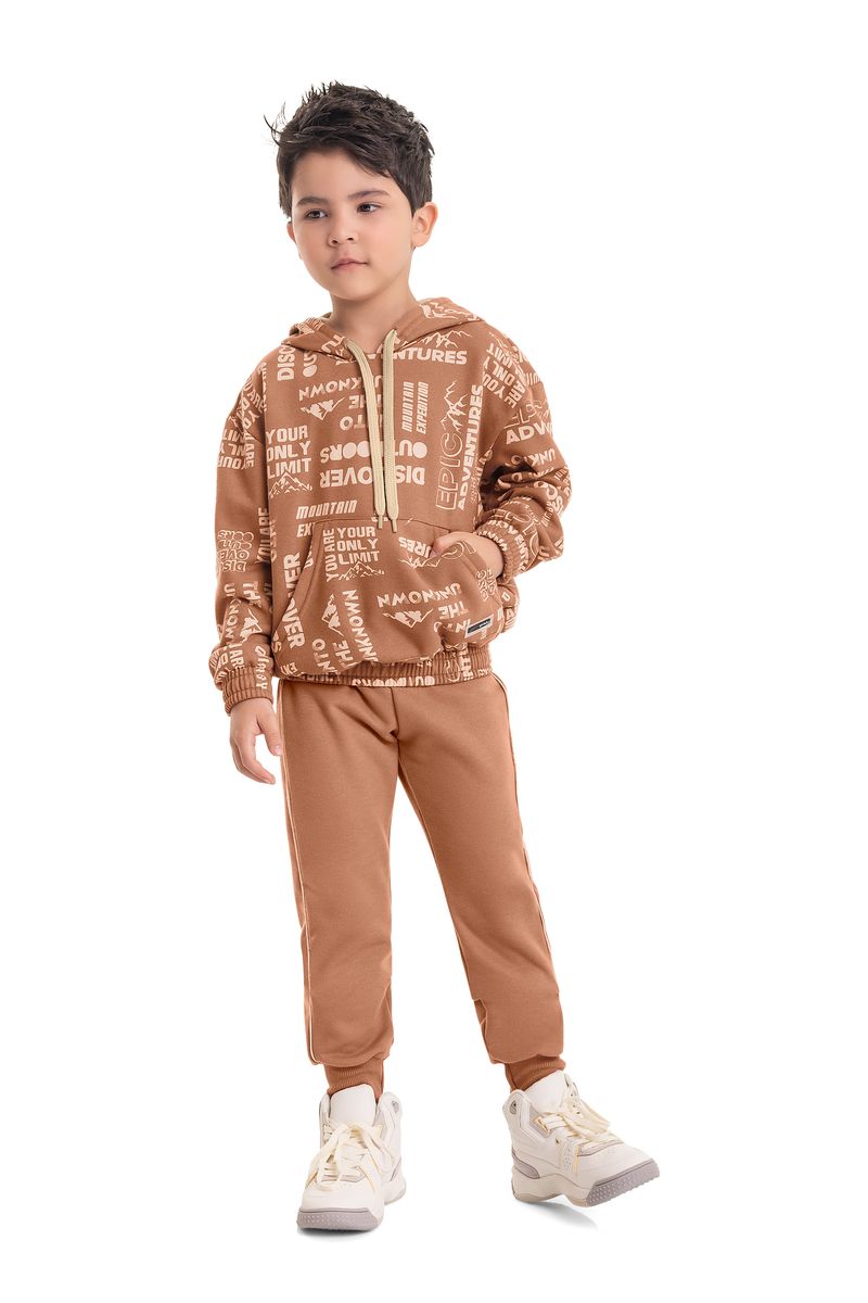 Conjunto-Blusao-e-Calca-em-Infantil-Menino--Bege--Quimby