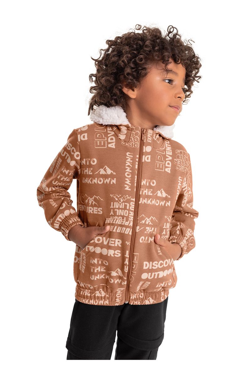 Jaqueta-em-Moletom-Infantil-Menino--Bege--Quimby