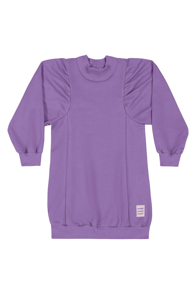 Vestido-em-Moletom-Infantil--Roxo--Quimby