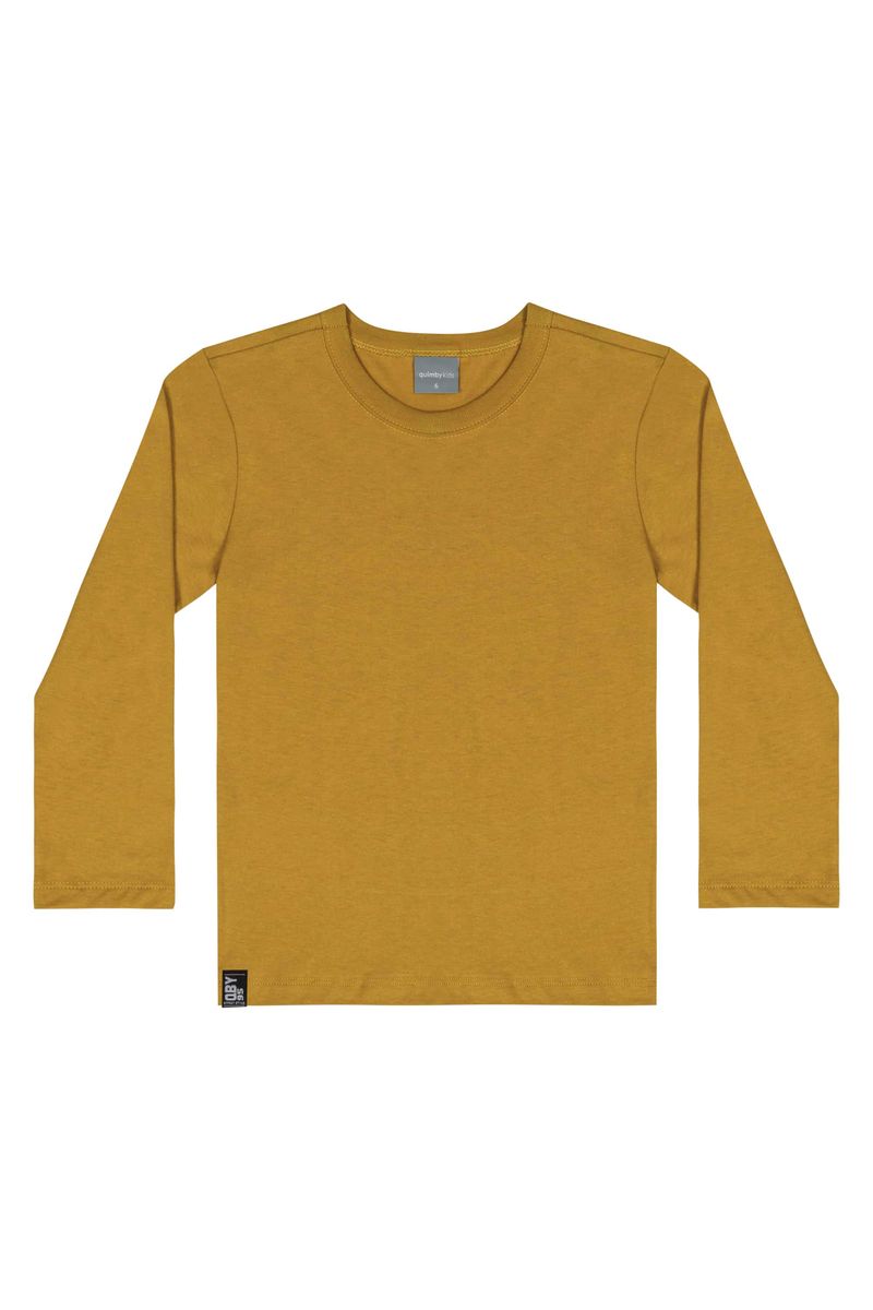 Camiseta-Basica-em-Meia-Malha-Infantil-Menino--Marrom--Quimby