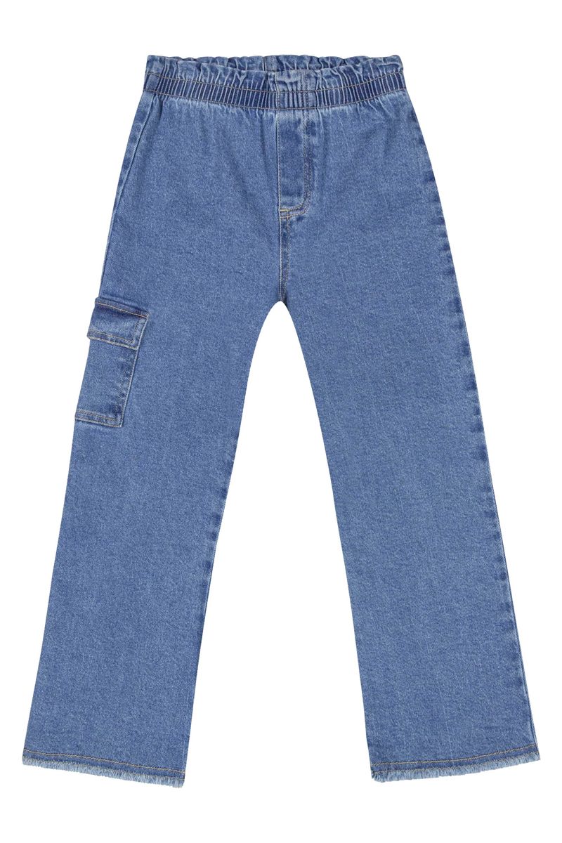 Calca-Wide-leg-Jeans-Infantil-Menina--Azul--Quimby