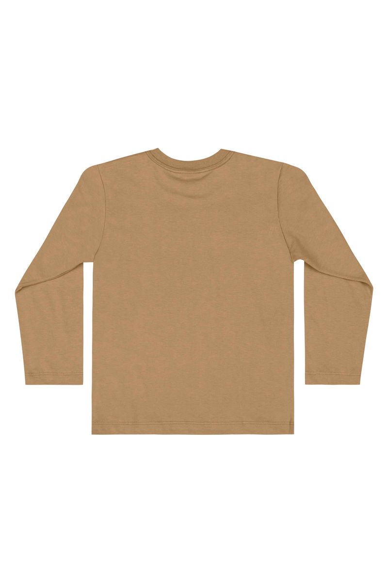 Camiseta-em-Meia-Malha-Infantil-Unissex--Marrom--Quimby