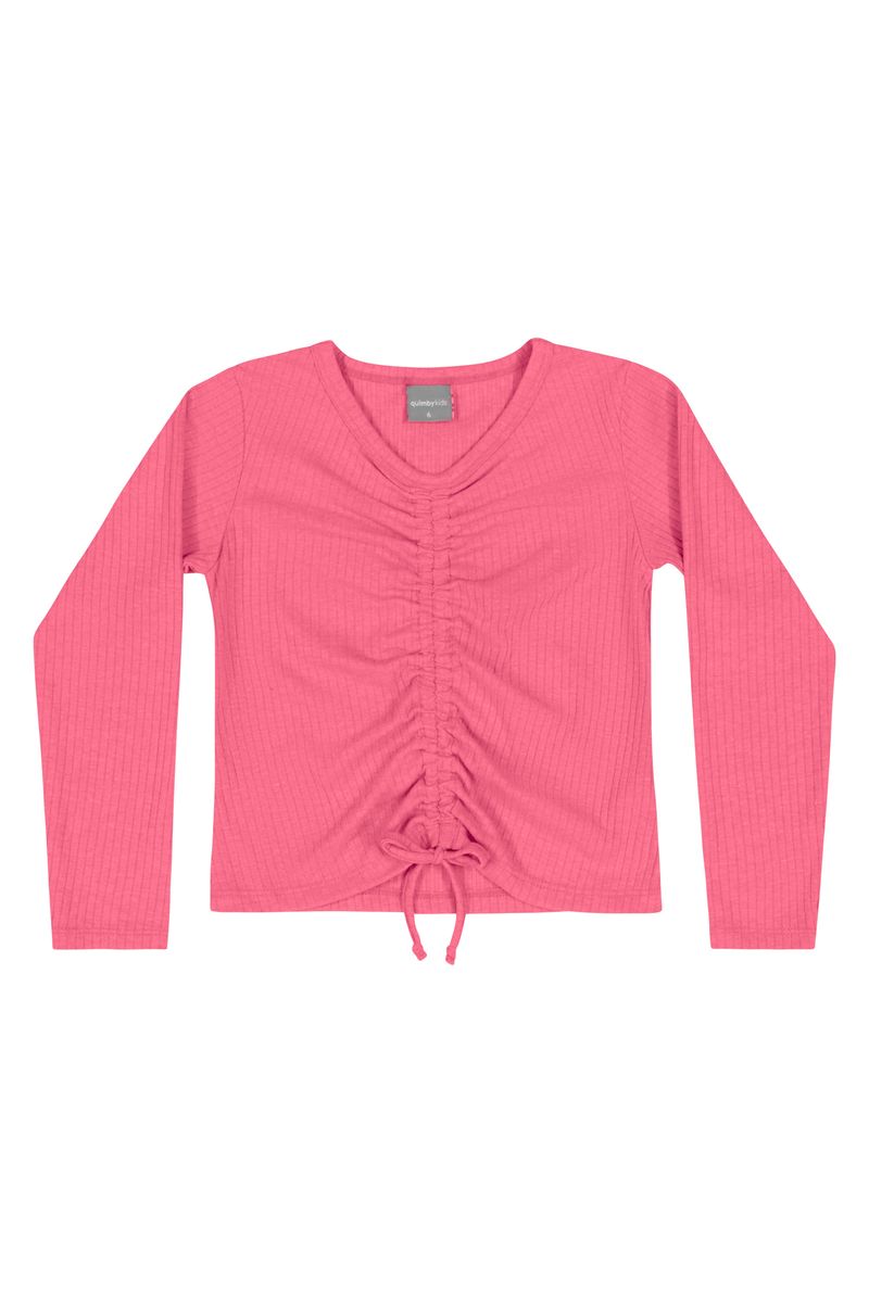 Conjunto-Blusa-e-Calca-Flare-Infantil-Menina--Rosa--Quimby