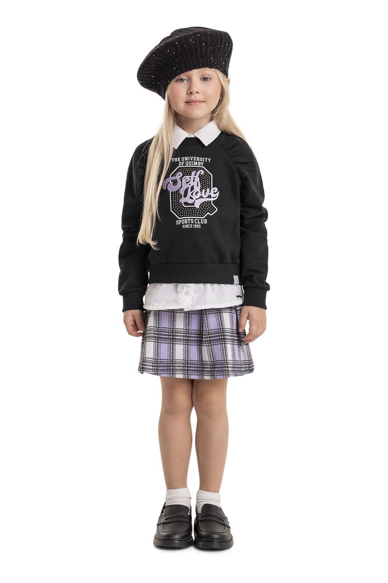 Conjunto-Blusao-e-Short-Saia-Infantil-Menina--Preto--Quimby