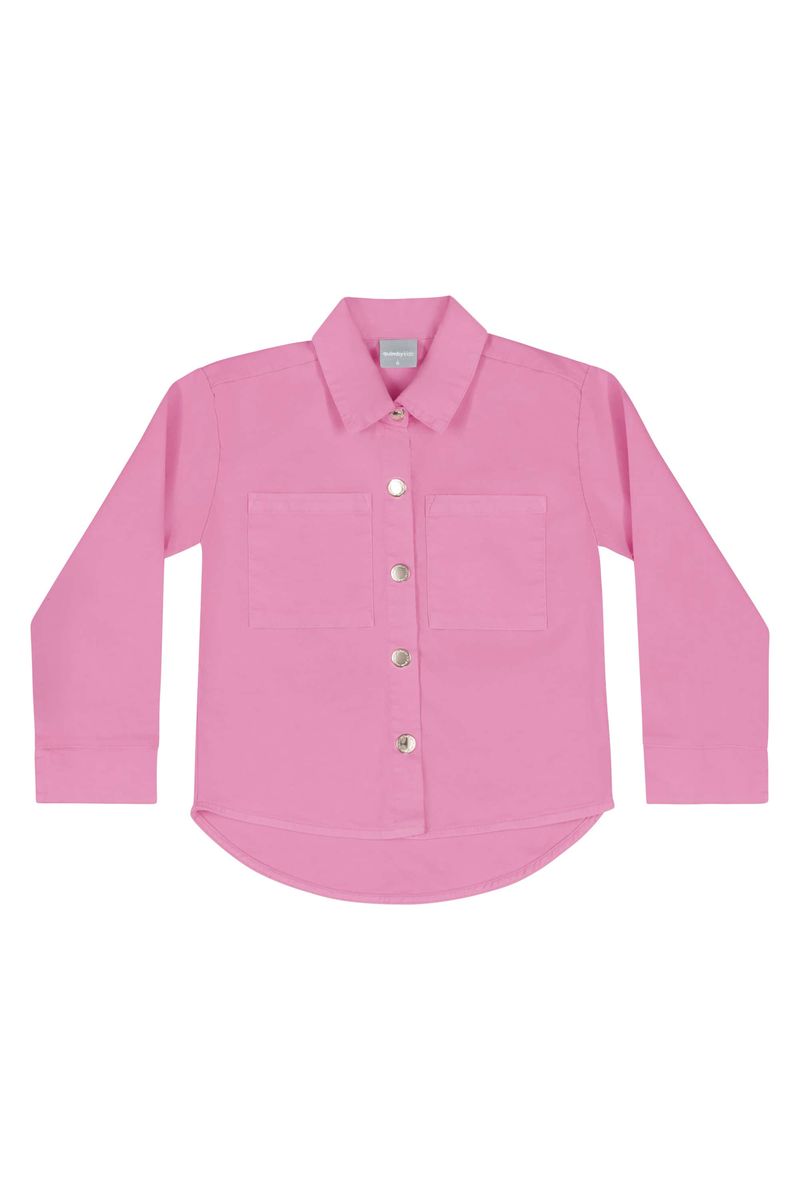 Jaqueta-em-Sarja-Infantil-Menina--Rosa--Quimby
