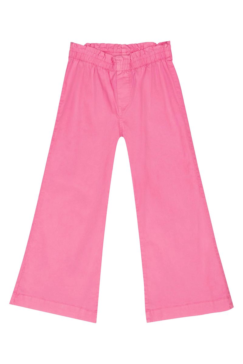 Calca-Wide-Leg-em-Sarja-Infantil-Menina--Rosa--Quimby