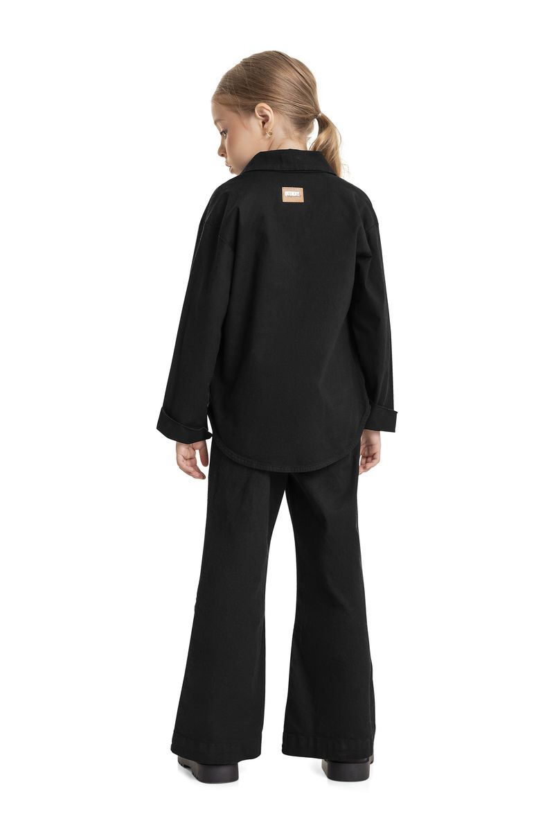 Calca-Wide-Leg-em-Sarja-Infantil-Menina--Preto--Quimby