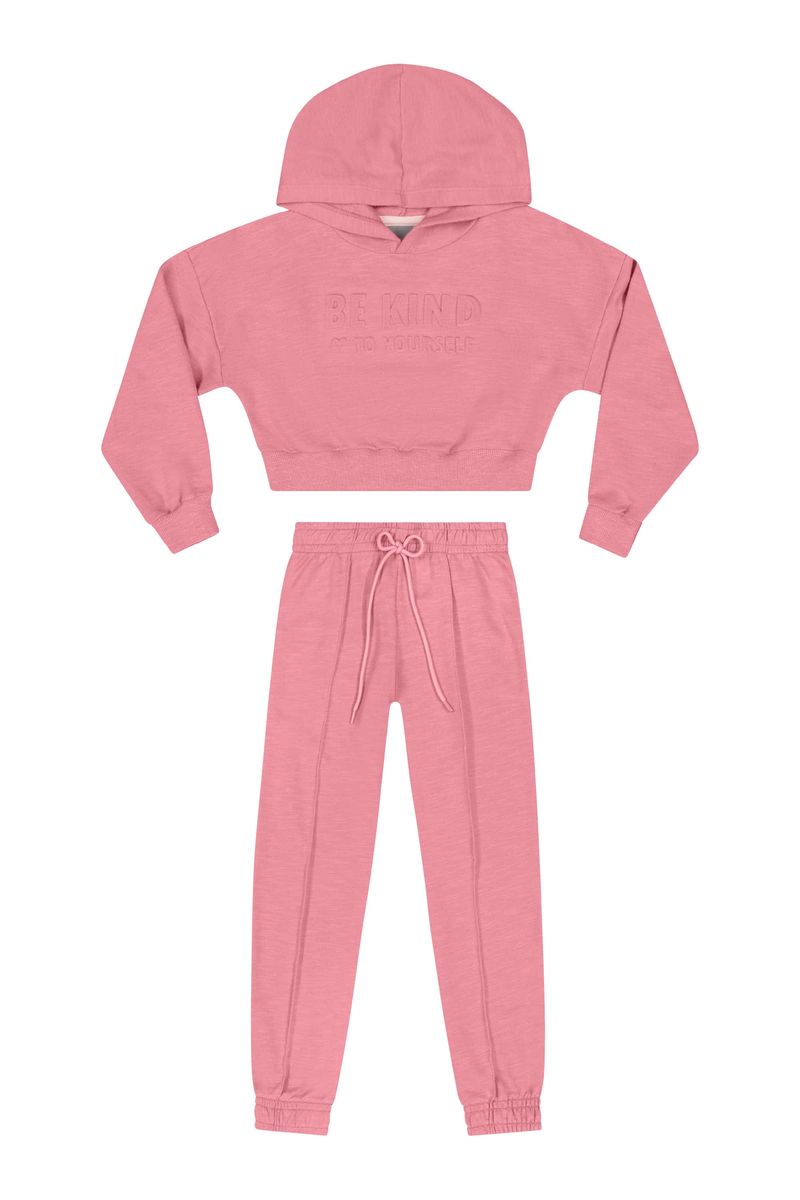 Conjunto-Blusao-Cropped-e-Calca-Infantil-Menina--Rosa--Quimby