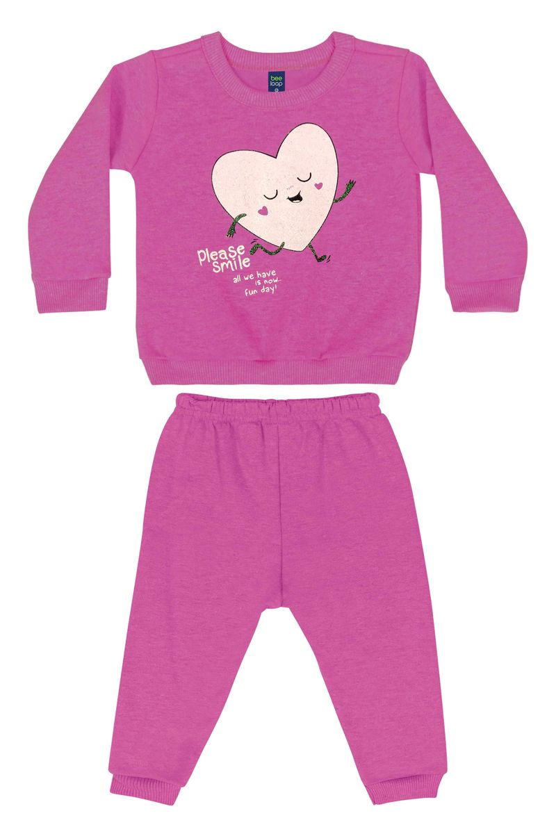 Conjunto-Blusao-e-Calca-Bebe-Menina--Roxo--Bee-Loop