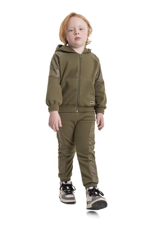 Conjunto Jaqueta e Calça Infantil Menino (Verde Escuro) Quimby